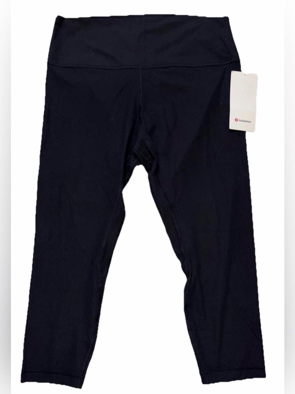NWT*LULULEMON*SIZE 14*ALIGN RIBBED HIGH RISE 23” L PANT*AUTHENTIC*BLACK*$98 - Picture 14 of 16